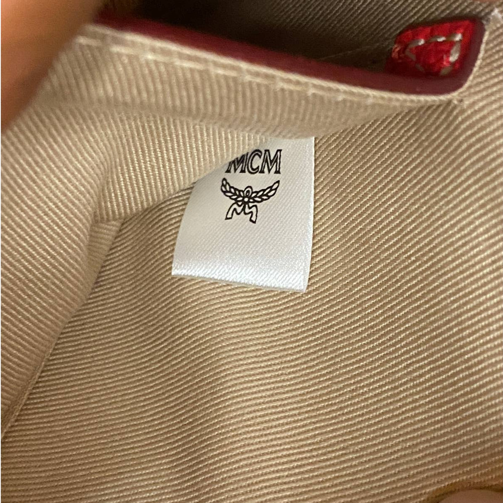MCM Gold Red Double Zip Crossbody - Picture 11 of 11